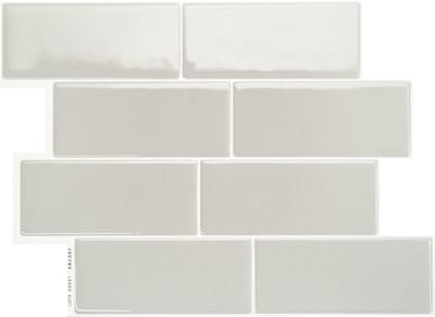 Smart Tiles Zelfklevende keuken achterwand voor keuken en badkamer Metro Grijs 4 29,34x21,28 cm