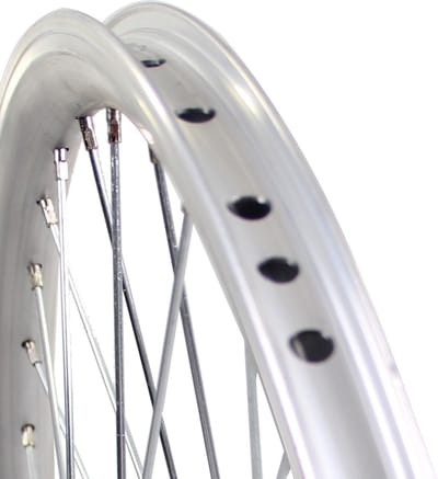 Roland achterwiel 24 x 1.75 remnaaf Alu V-profil zilver
