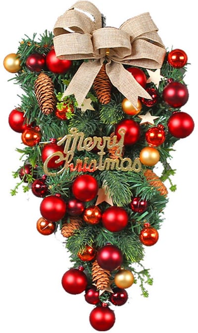 Kerst traandruppel swag, kerstdecoraties voor binnen en buiten