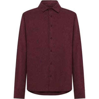 Flanellen overhemd met lange mouwen KnowledgeCotton Apparel Dune