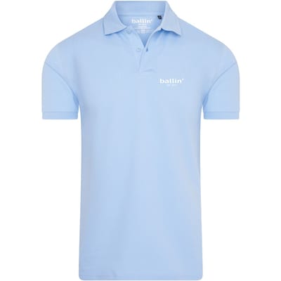 Ballin Est. 2013 - Heren Polo SS Basic Polo - Blauw - Maat S