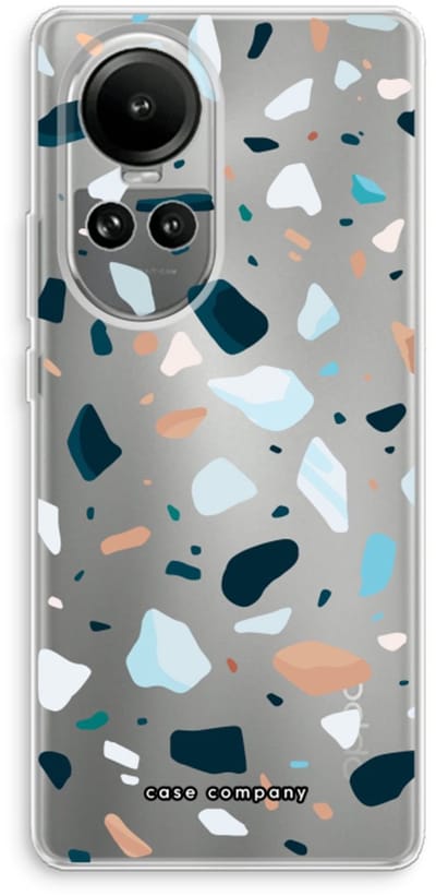 Case Company® - Hoesje geschikt voor Oppo Reno 10 hoesje - Terrazzo N°13 - Soft Cover Telefoonhoesje - Bescherming aan alle Kanten en Schermrand