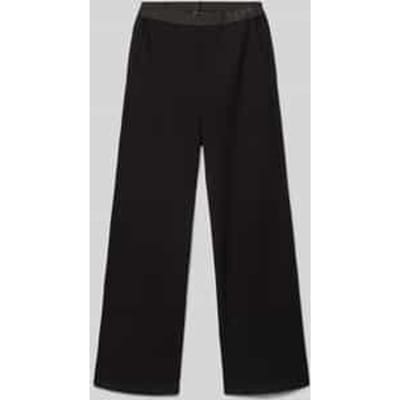 s.Oliver - female - Broek met wijde pijpen van interlock jersey met elastische tailleband