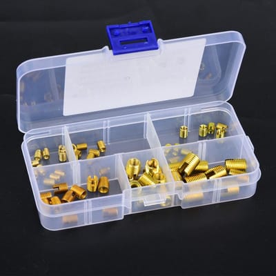60pcs 302 Type Carbon Steel Self tapping Screw Thread Inserts Accessories