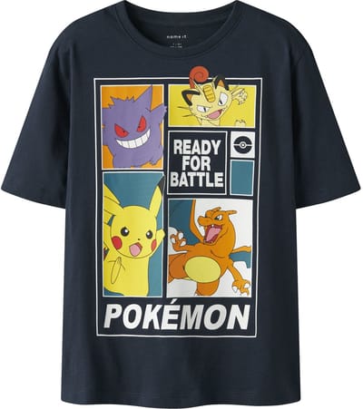 NAME IT - NKMDAMS POKEMON SS NREG TOP BOX NOOS SKY - Jongens - T-shirts