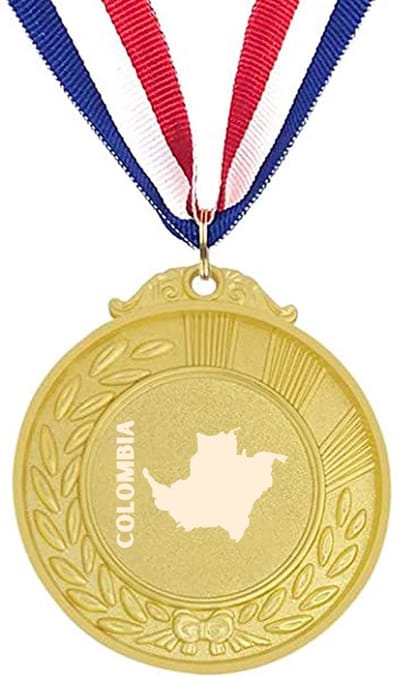 Akyol - colombia medaille goudkleuring - Piloot - colombia cadeau - beste land - leuk cadeau voor je vriend om te geven