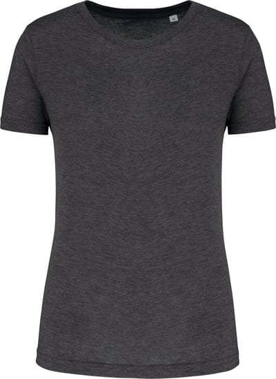 PROACT® Damessport-T-shirt triblend met ronde hals PA4021 - Dark Grey Heather - XS