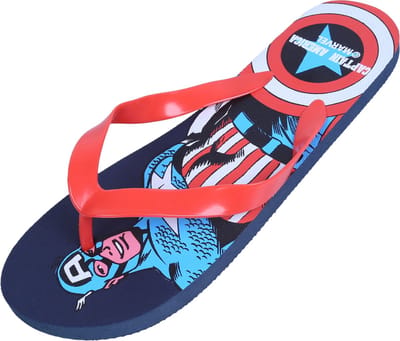 Marineblauwe CAPTAIN AMERICA Marvel teenslippers voor heren
