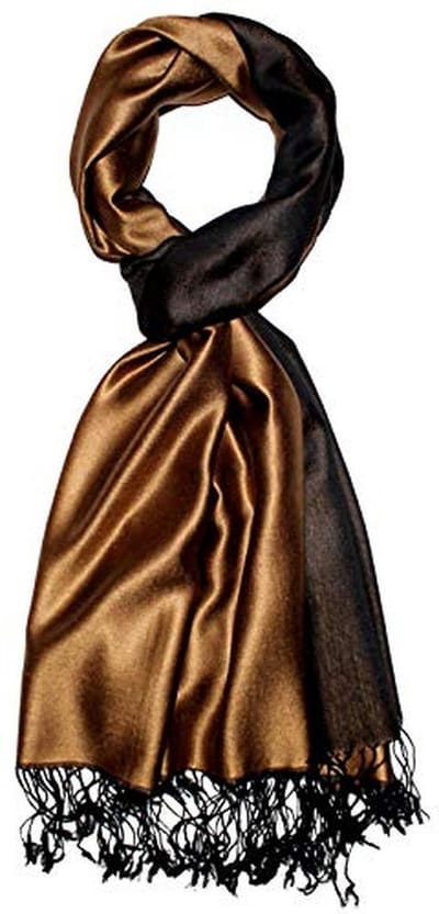 LORENZO CANA Luxury Scarf Reversible Scarf 70% Silk 30% Viscose Scarf 70 x 190 cm Two-Tone Scarf Reversible Double Face Men's Scarf