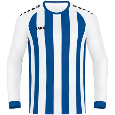 Jako Inter Voetbalshirt Lange Mouw Kinderen - Sportroyal / Wit | Maat: 140