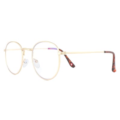 Montana Eyewear HBLF54 Blauw licht filter leesbril +1.00 Goudkleurig