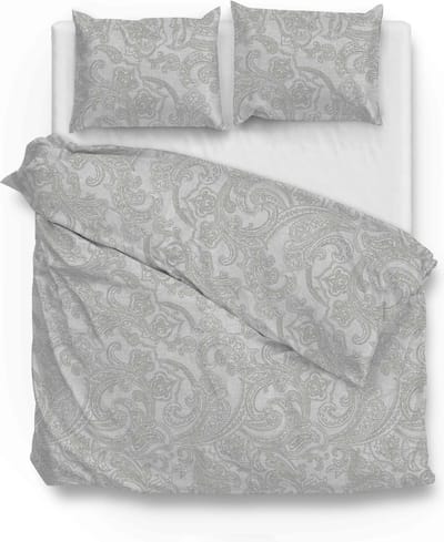 Zohome Paisley-di-Lino Dekbedovertrek - Tweepersoons - Katoen - 200x200-220cm - Grijs