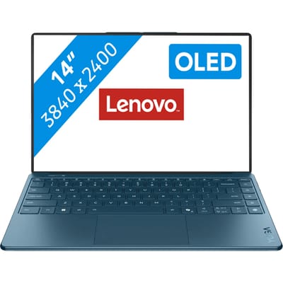 "Lenovo Yoga Slim 9 14ILL10 Copilot+ PC Intel Core Ultra 7 258V Laptop 35,6 cm (14"") Touchscreen WQUXGA 32 GB LPDDR5x-SDRAM 1 TB SSD Wi-Fi 7 (802.11be) Windows 11 Home Engels Blauwgroen"