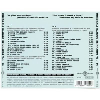 Django Reinhardt - Complete Django Reinhardt 14 (2 CD)