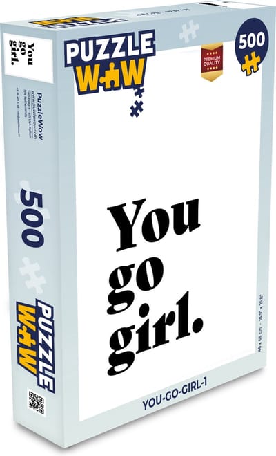 Puzzel Spreuken - You go girl - Meisjes - Kinderen - Quotes - Legpuzzel - Puzzel 500 stukjes
