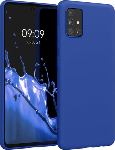kwmobile telefoonhoesje geschikt voor Samsung Galaxy A51 - Hoesje voor smartphone - Back cover in Baltisch blauw