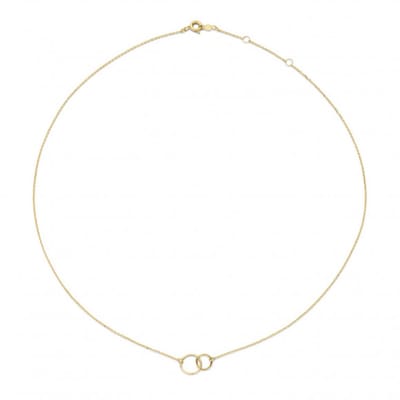 Jackie Double Circle Necklace 585