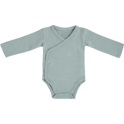 Baby's Only Rompertje lange mouw Pure - Dusty Green - 68 - 100% ecologisch katoen - GOTS