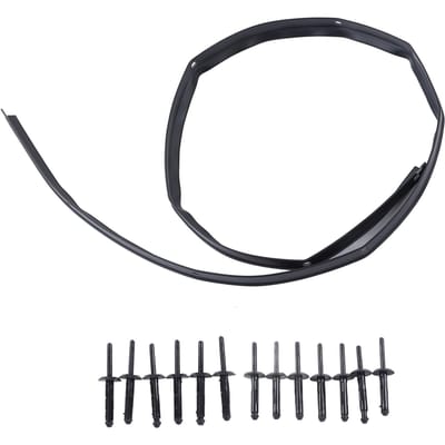 Voorpaneel Bumper Motorkap Afdichting met Klinknagels 68051392AB Vervanging voor Dodge Challenger 2008‑2022 black