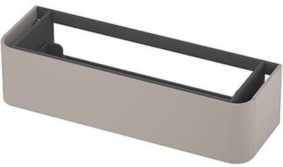 INK - Afgeronde Onderkast Gelakt 1 Lade Softclose Tbv Grepen - 1400x450x350 Mm - Mat Kasjmier Grijs