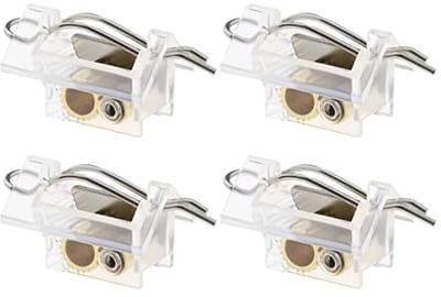 Dailygoods- Jaloezieën 4 Stuks - Jaloeziekoordslot - Kunststof/Metaal - Duurzaam - Verstelbaar - Afmetingen 46x20x20mm - Cordlock