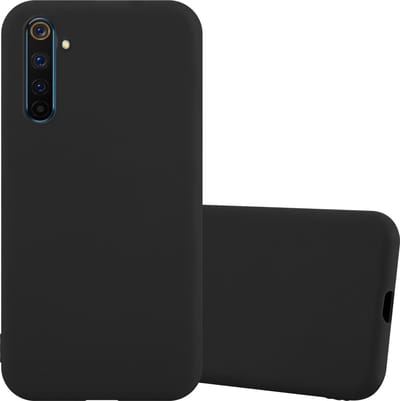 Cadorabo Hoesje geschikt voor Realme 6 PRO in CANDY ZWART - Beschermhoes gemaakt van flexibel TPU silicone Case Cover