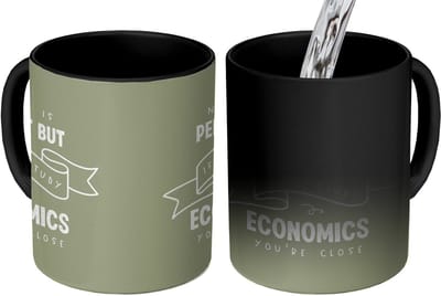 Magische Mok - Foto op Warmte Mokken - Koffiemok - Studeren - Studenten - School - Economie - Quote - Magic Mok - Beker - 350 ML - Theemok