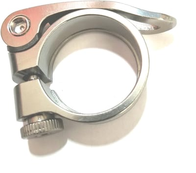 Zadelpenklem voor mountainbike, snelspanner, 31,8 mm zadelpenklem, fietszadelpenklem van aluminium met snelspanner.