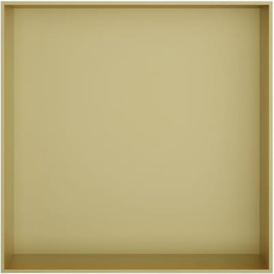 Hotbath &More Inbouwnis - 30 x 30 x 10 cm - Frameless - Geborsteld Messing PVD