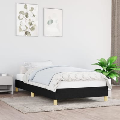 vidaXL - Bedframe - zonder - matras - 90x190 - cm - stof - zwart