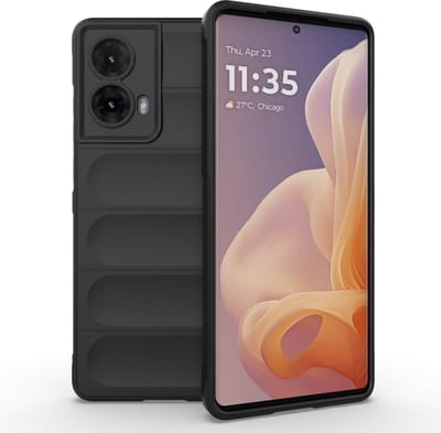 Coverup Hoesje - Geschikt voor Motorola Moto G85 Hoesje - Coverup Hands-On Rugged Back Cover - Zwart