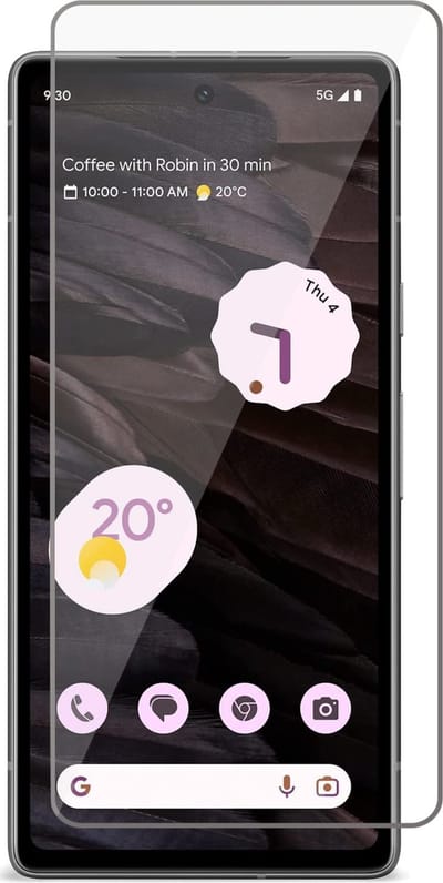 Screenprotector geschikt voor Google Pixel 7a - Gehard Glas Screen Protector GlassGuard