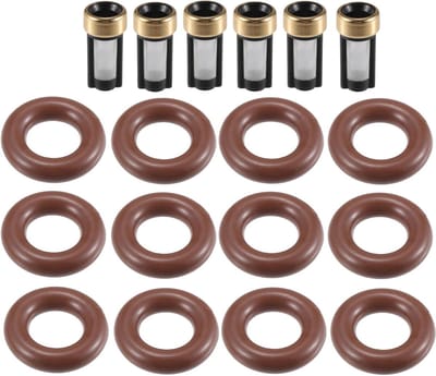 O-ring voor brandstofinspuitafdichting - Reparatieset voor Jeep Wrangler 2007-2010 - NBR rubber bruin - 6 sets voor optimale prestaties