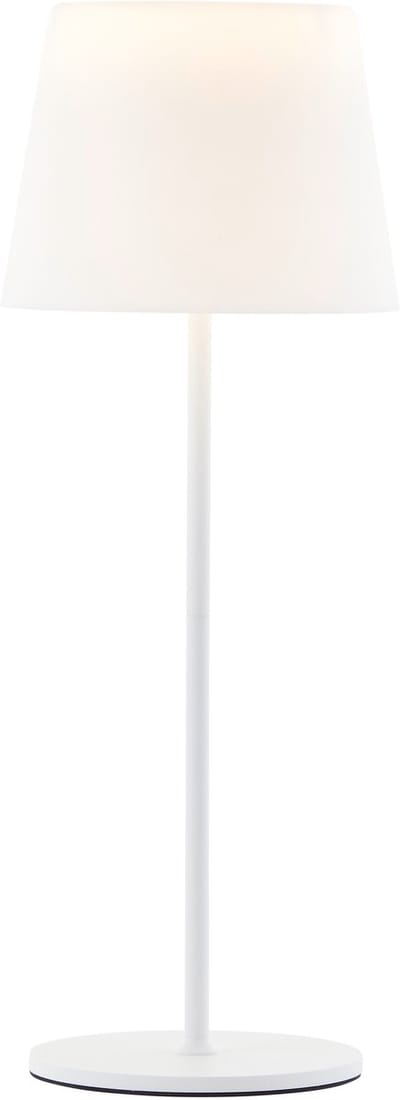 Brilliant Cappo - Buiten tafellamp - LED 2.5W - 190 lm - 3000K - Wit en RGB kleuren - USB oplaadbaar - 3 Steps Dimbaar - IP44 - Wit