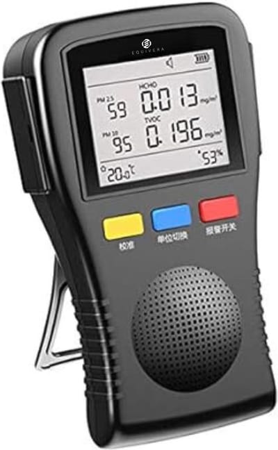 Equivera Fijnstofmeter - Luchtkwaliteitsmeter - Luchtkwaliteitsmeters - Luchtkwaliteitsmonitor - Co2 Meter - Luchtkwaliteit - Fijnstof Meter - Fijnstofmeter Binnen