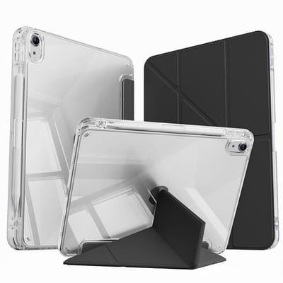 Mobiq - Origami Hoes geschikt voor iPad Pro 11 inch (2024) M4 - zwart