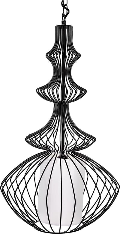 KOLVA - Hanglamp - Zwart - Metaal