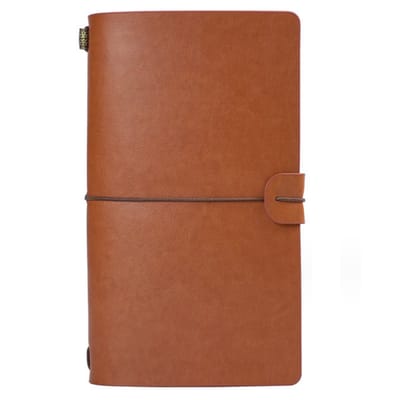 longziming -Retro Leren Reisdagenboek – Handgemaakt Navulbaar Notitieboek met Gelinieerd Papier – Perfect voor Dagelijkse Notities, Reizen & Creatief Schrijven – Khaki