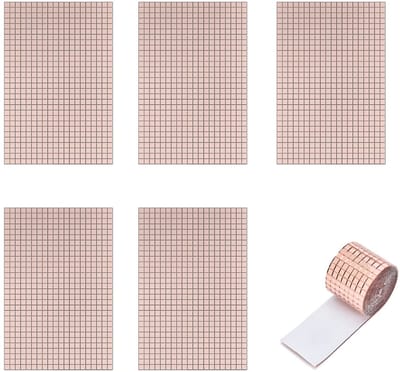5 Volumen Glassen Spiegels Mozaïek Tegels, Spiegels MozaïEk Tegels Sticker, Mozaïek Zelfklevende Spiegel, Voor Diy, Toepasbaar op DIY Ambachten, Bal, Woondecoratie(Rosé Goud)
