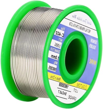 Loodvrije soldeerdraad met colofoniumkern, 100g, 1mm diameter, ideaal voor elektronica en hobbyprojecten