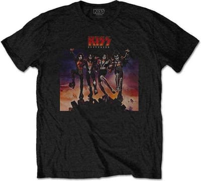 Kiss - Destroyer Heren T-shirt - S - Zwart