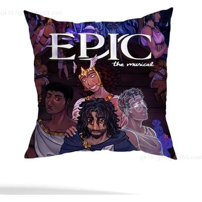 E-Epic The Musical kussensloop casual stijl decoratie, geschikt voor huisdecoratie (exclusief kussenkern) 50x50cm