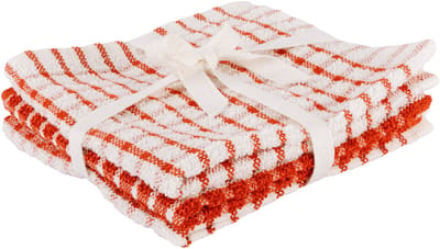Cosy & Trendy Vaatdoek Stoff Roest - Set Van 3 30 x 30 cm - Katoen - Gemaakt In India