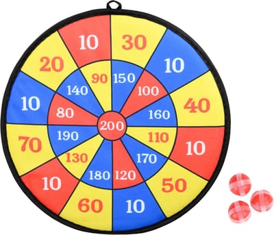 Benson Veilig dartbord voor kinderen - klittenband - Ø 36 cm - inclusief 3 ballen