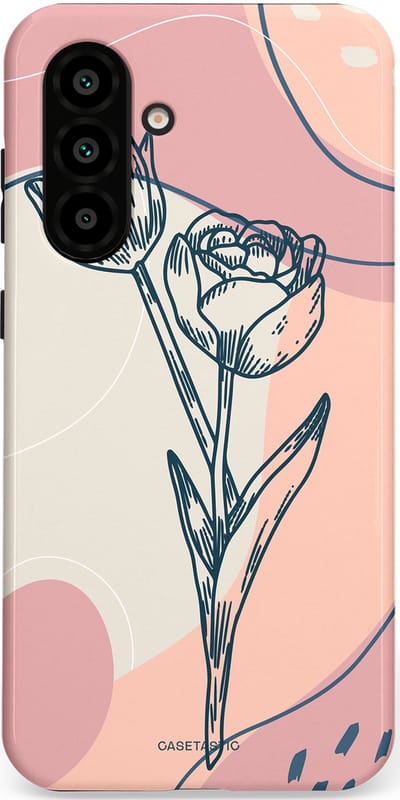 Casetastic Hoesje Geschikt voor Samsung A56 / A36 - Stijlvolle Beschermende Duo-layer Case - Sierlijke tulp