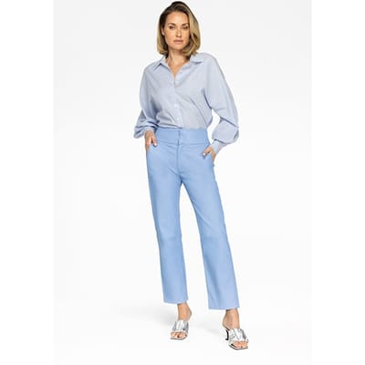 Ibana Palti Airy Blue Maat: 34 | Straight Broeken Outlet | Dames | Blauw