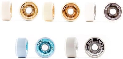 Rolschaats Wielen - Onderdelen Set - Vrij Rolschaatsen - Met Kogellagers - 57 mm - Chroom