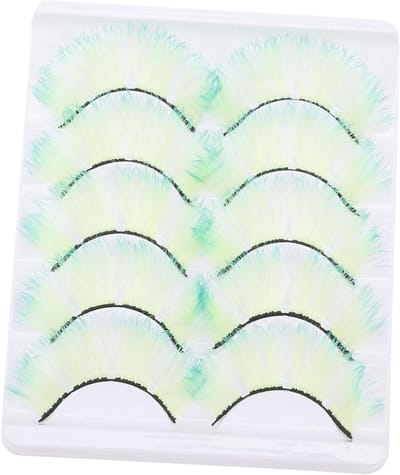 Nep Wimpers - Natuurlijke Look - Feestelijke Make-up - Fluorescerend Kleurontwerp - 5 Paar - Multi