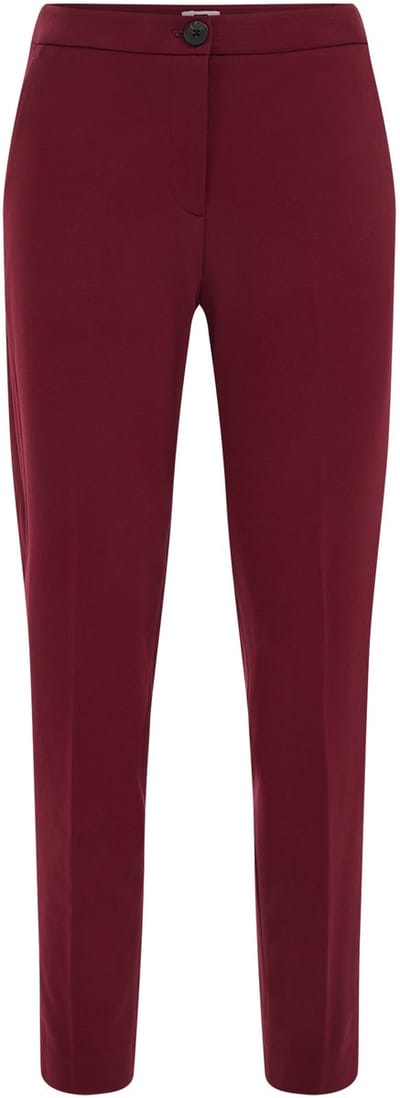 WE Fashion Dames slim fit pantalon met stretch