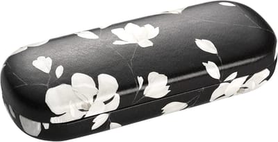Stijlvolle Hard Glasses Case van PU Leer voor Zonnebrillen - Beschermende Etui voor Mannen, Vrouwen en Kinderen met Bloemenpatroon